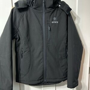 Ororo Black Softshell Heated Jacket Coat winter - Battery NOT included